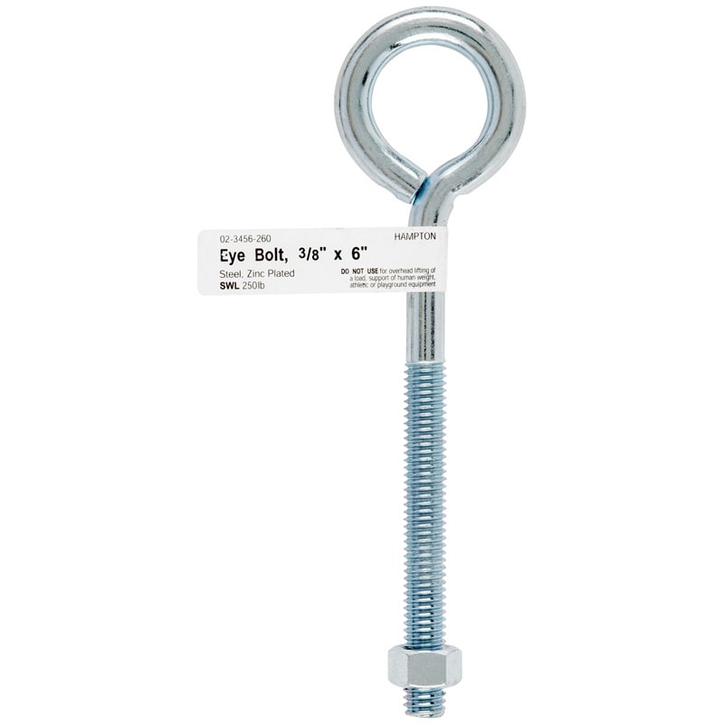 HAMPTON CANCAMO CON TUERCA 3/8X6IN
