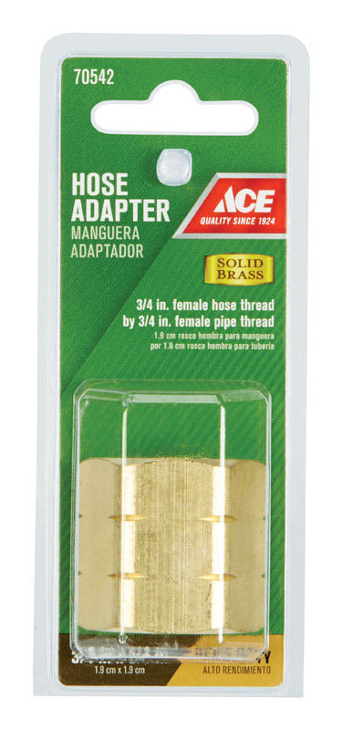 ACE ADAPTADOR P/MANGUERA LATON 3/4IN