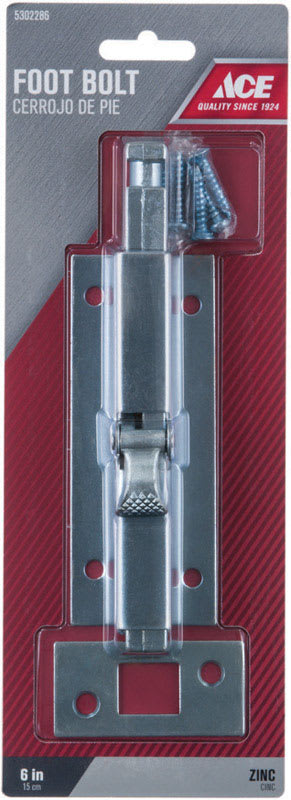 ACE CERROJO DE PIE ZINC 6IN