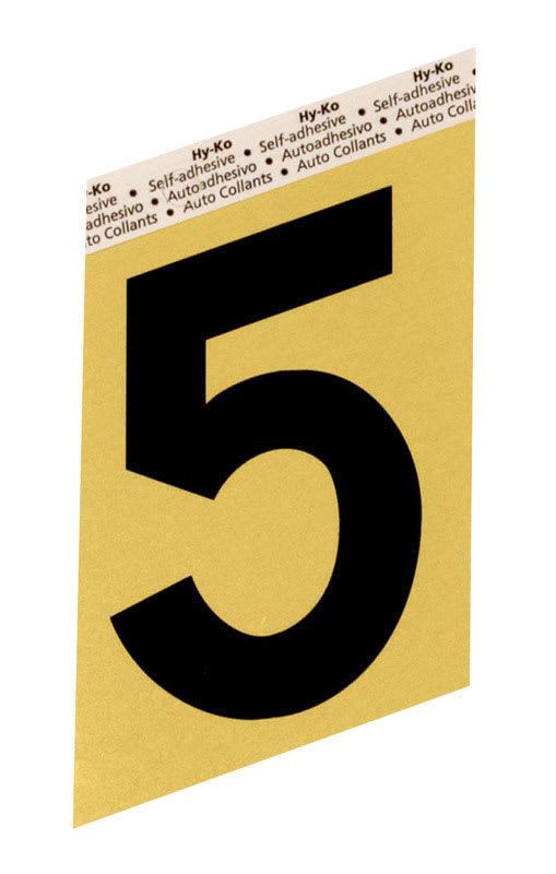 NUMERO 5 ALUM ADH 3.5IN ORO