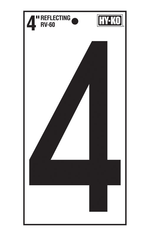 HY-KO NUMERO 4 VINIL RFL ADHS 4IN NG