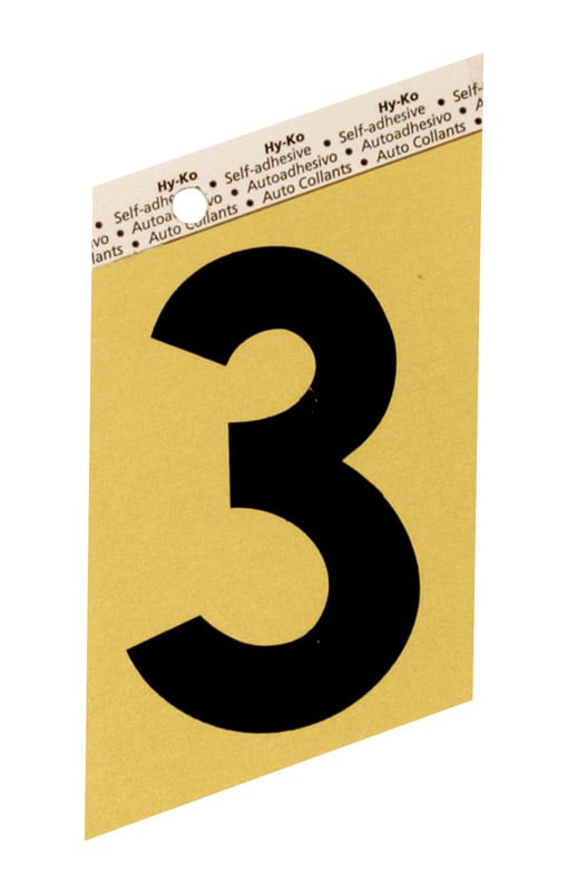 NUMERO 3 ALUM ADH 3.5IN ORO