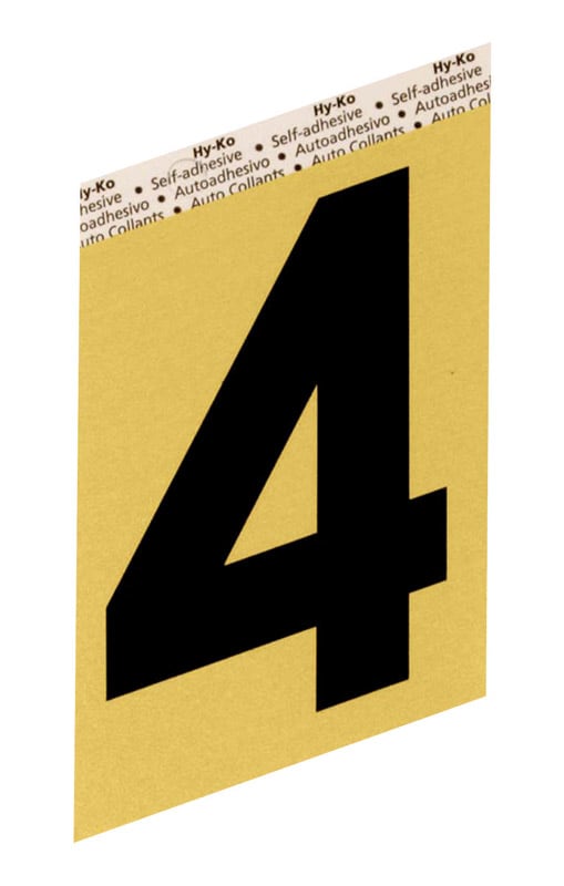 NUMERO 4 ALUM ADH 3.5IN ORO