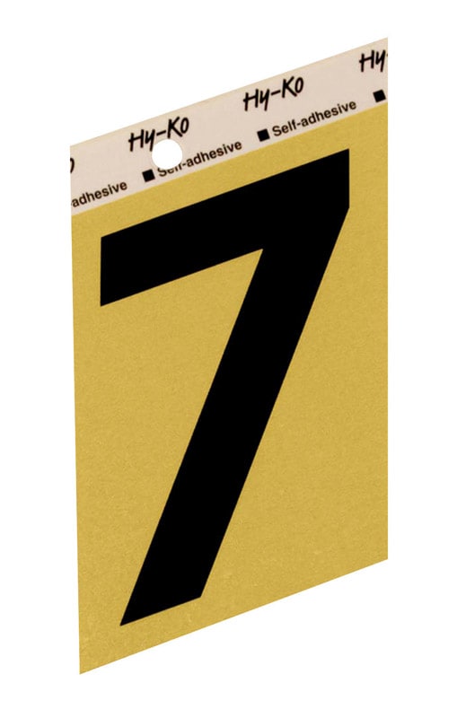 NUMERO 7 ALUM ADH 3.5IN ORO