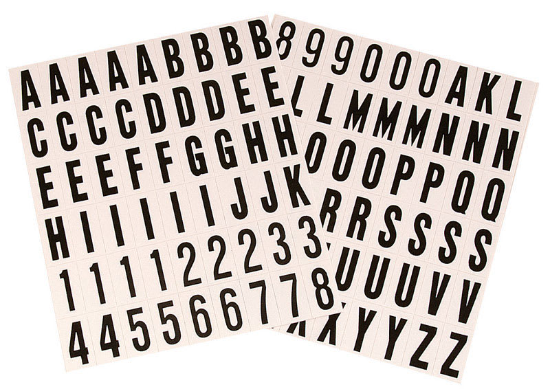 NUMEROS/LETRAS VNL ADH 1IN NGO