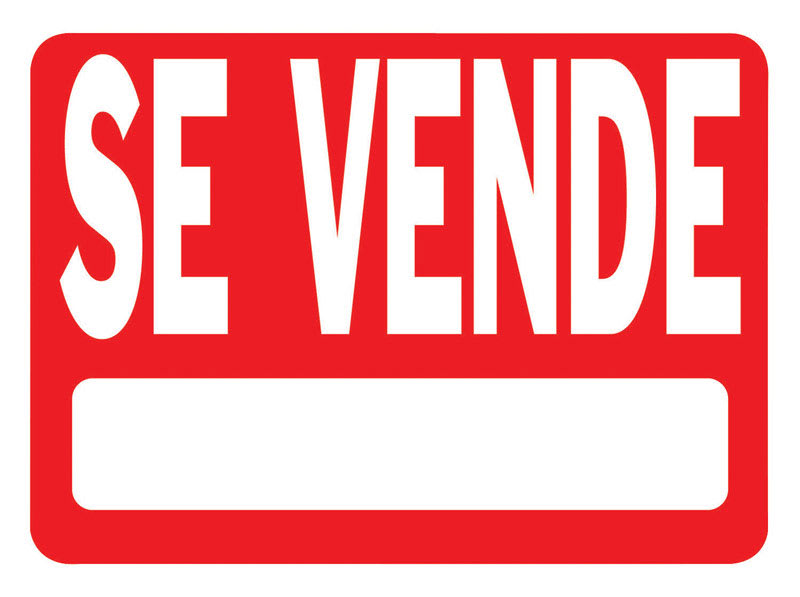 LET PLST SE VENDE 18X24IN ROJO