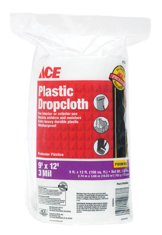 ACE PLASTICO PROTECTOR 9X12FTX3MIL