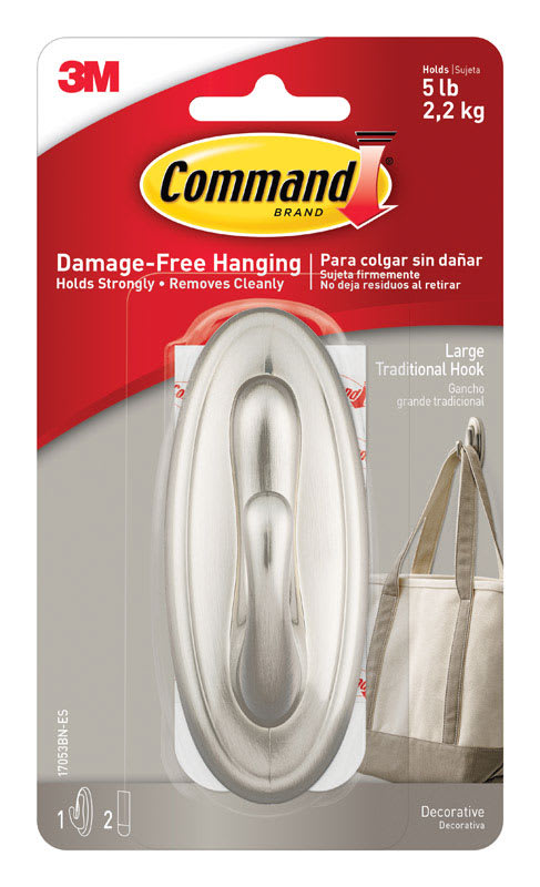 3M GANCHO LARGO PLASTICO DECORAT 1PZ