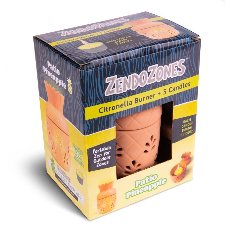 ZENDO VELA CITRONELA PIÑA P/MOSQUITO