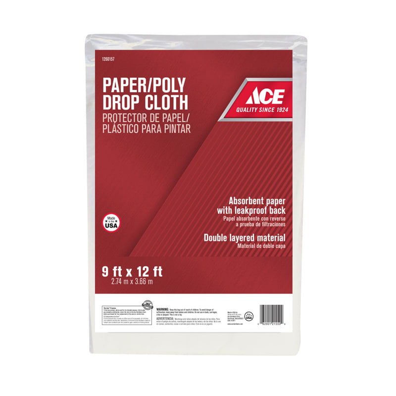 ACE PAÑO PROTECTOR BCO 9X12FT