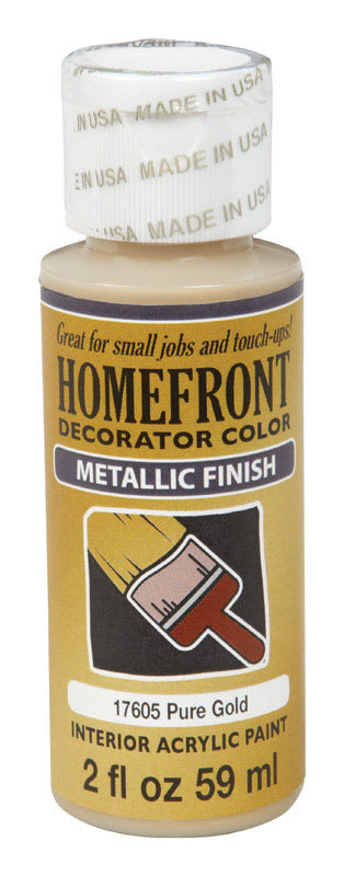 HOMEFRONT PINT DECO METAL ORO 2OZ