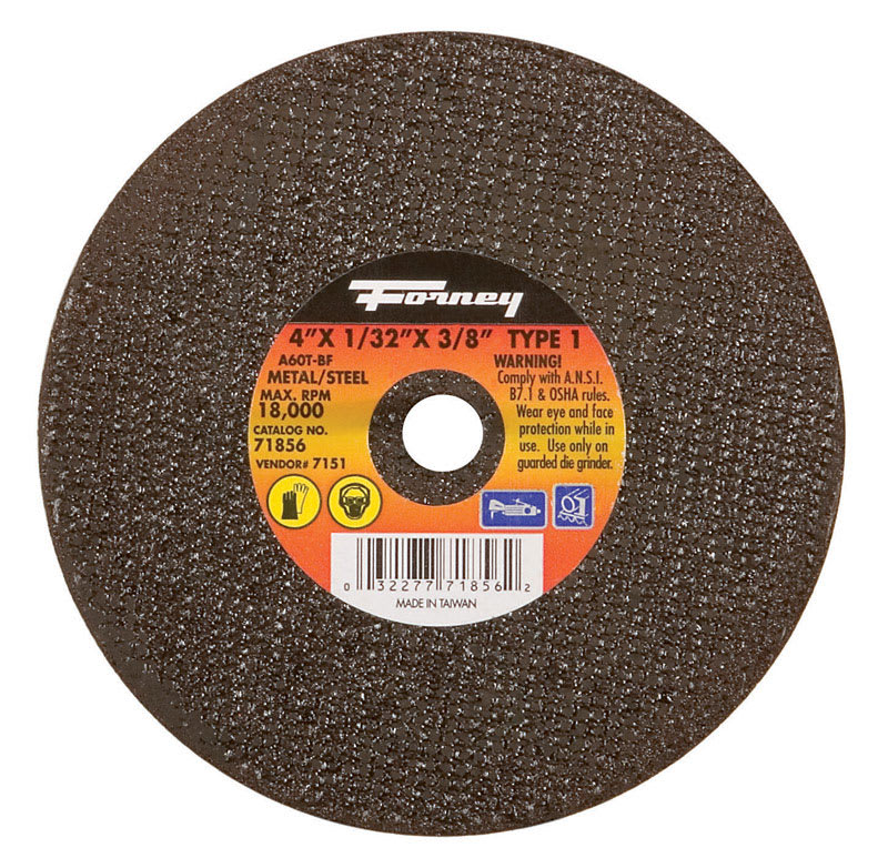 FORNEY DISCO CORTE ABRSV 4IN X 3/8IN