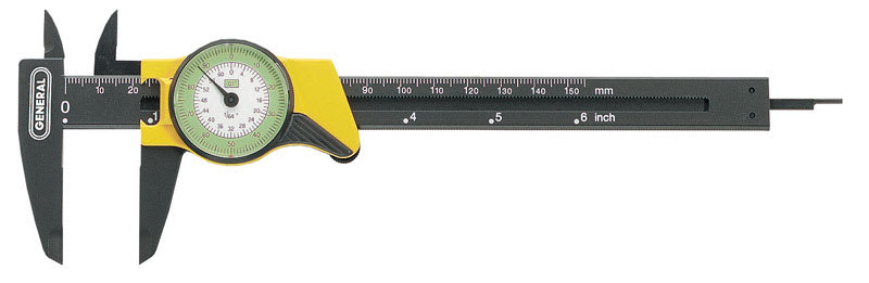 GENERAL CALIBRADOR DE CARATULA 6IN