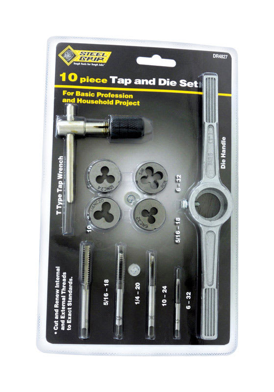STEELGRIP JGO MACHUEL Y TARRAJA 10PZ
