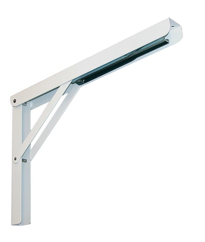 MENSULA PLEGABLE TP L 12IN BCO