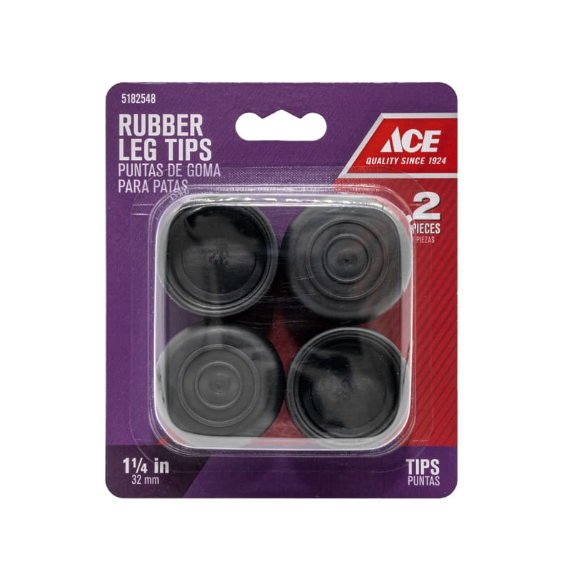 PUNTAS DE GOMA RD 1 1/4IN 2PZ NG