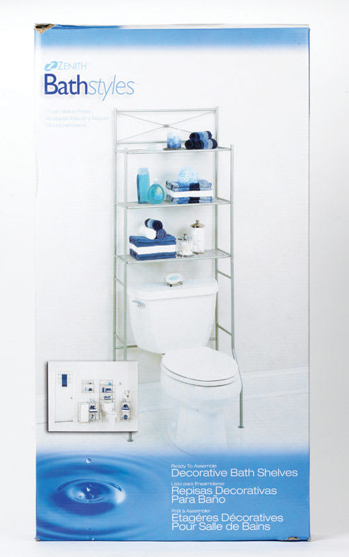 ZH ESTANTE ORG P/BAÑO ACAB CROMO