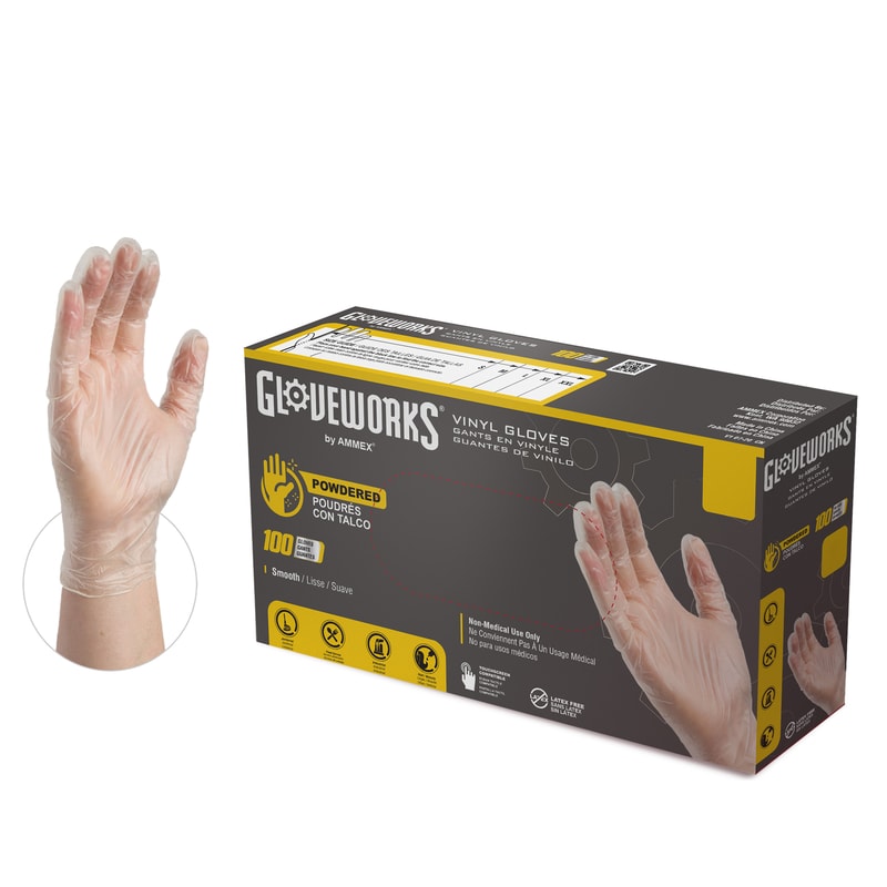 GUANTE VINYL SM 100PZ