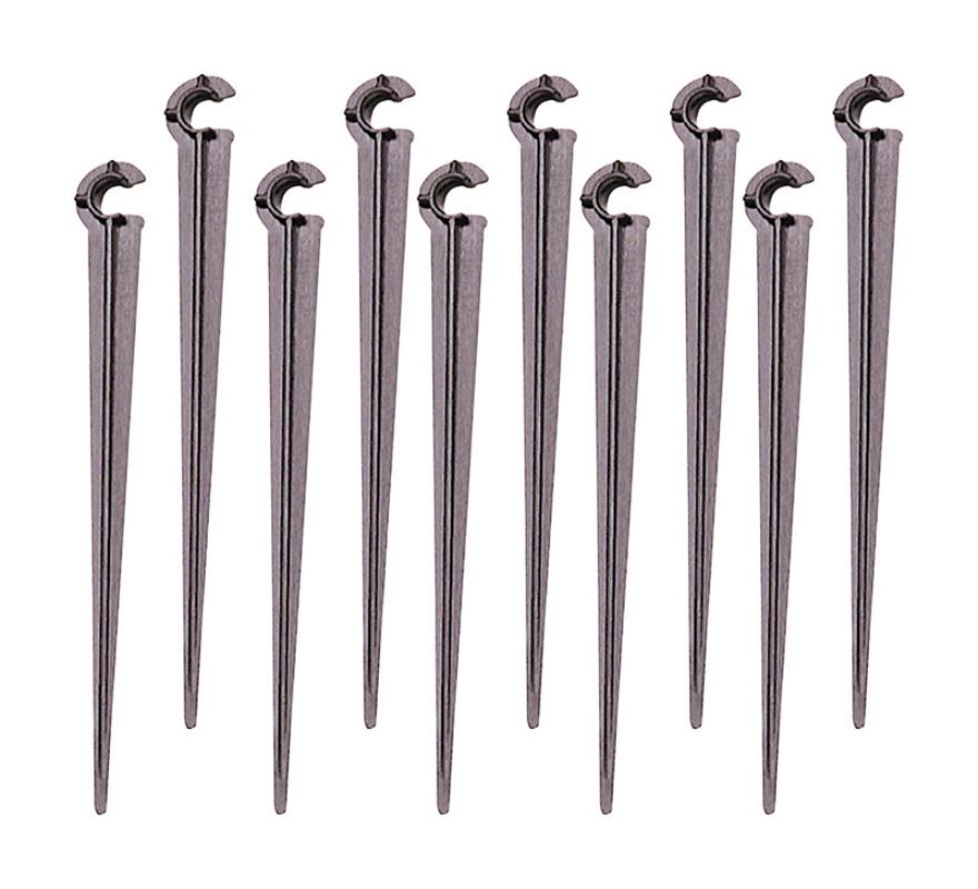 RAINDRIP ESTACAS SOP PLST 1/4IN 10PZ