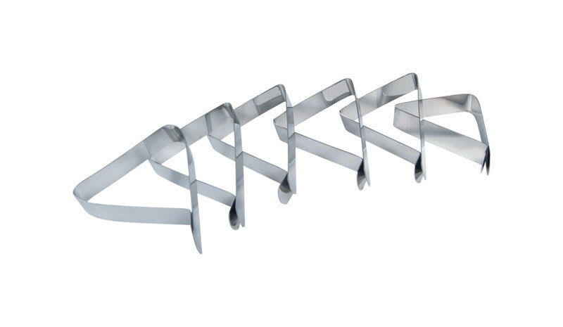 GRLMRK SUJETA MANTELES DE ACERO 6PZ