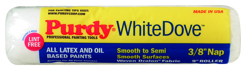 PURDY WHT DOVE CUBTA RODILLO 3/8X9IN