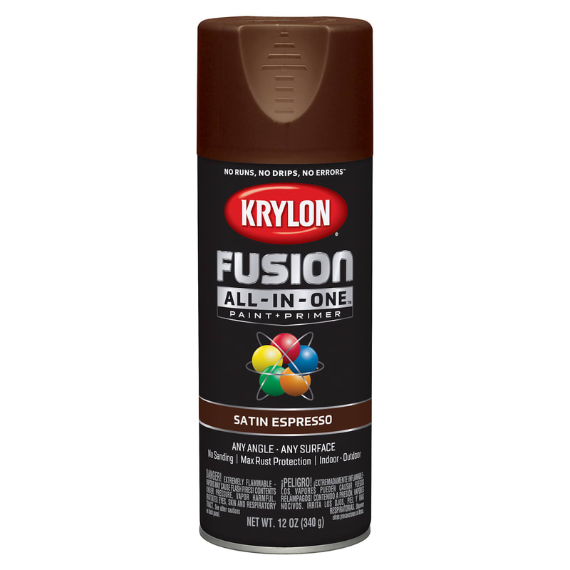 KRYLON PINT-PRIMER SATIN EXPRESSO 12OZ