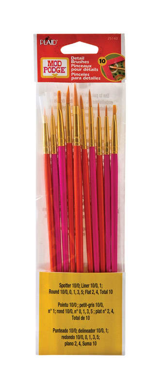 MOD PODGE PINCEL MADERA VARIEDA 10PZ