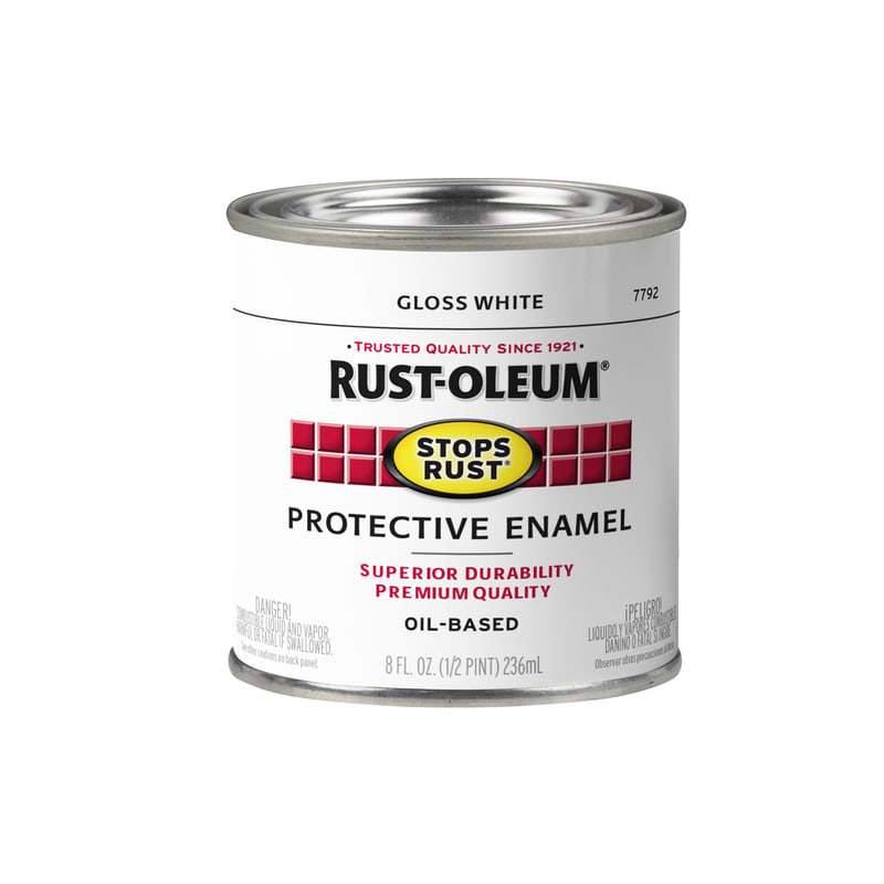 RUST-OLEUM ESMALTE BRIL O-B BCO .5PT