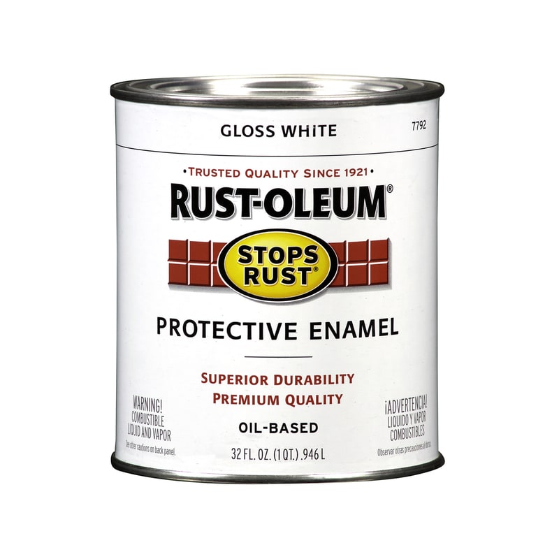 RUST-OLEUM ESMALTE BRIL O-B BCO 1QT