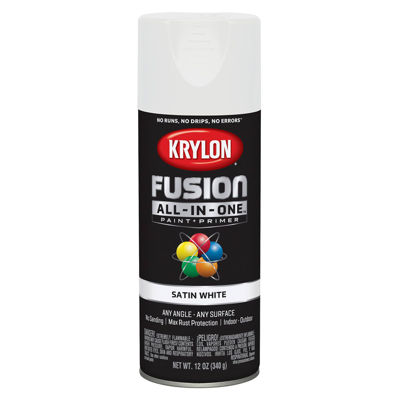 KRYLON PINT-PRIMER SATIN BLANCO 12OZ