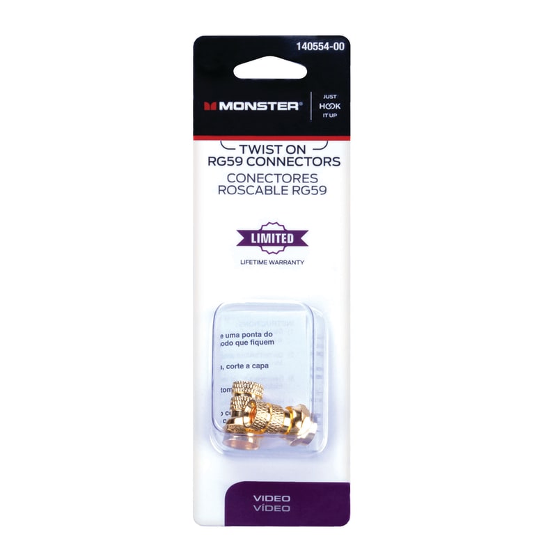 MONSTER CONECTOR ROSCABLE RG59 2PZ