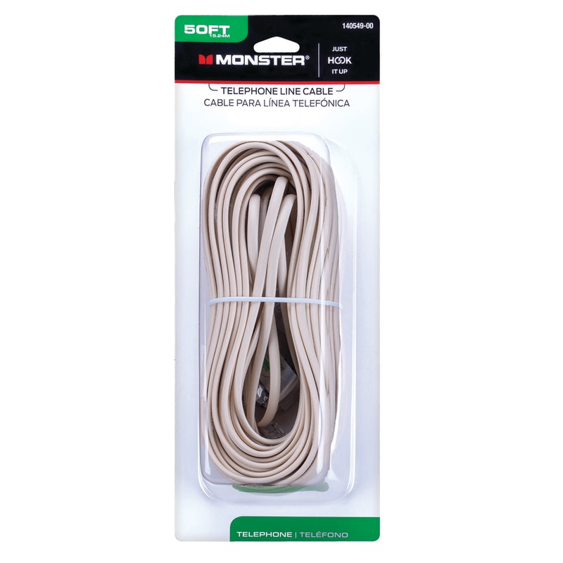 MONSTER CABLE P/ LINEA TELF 50ft MF