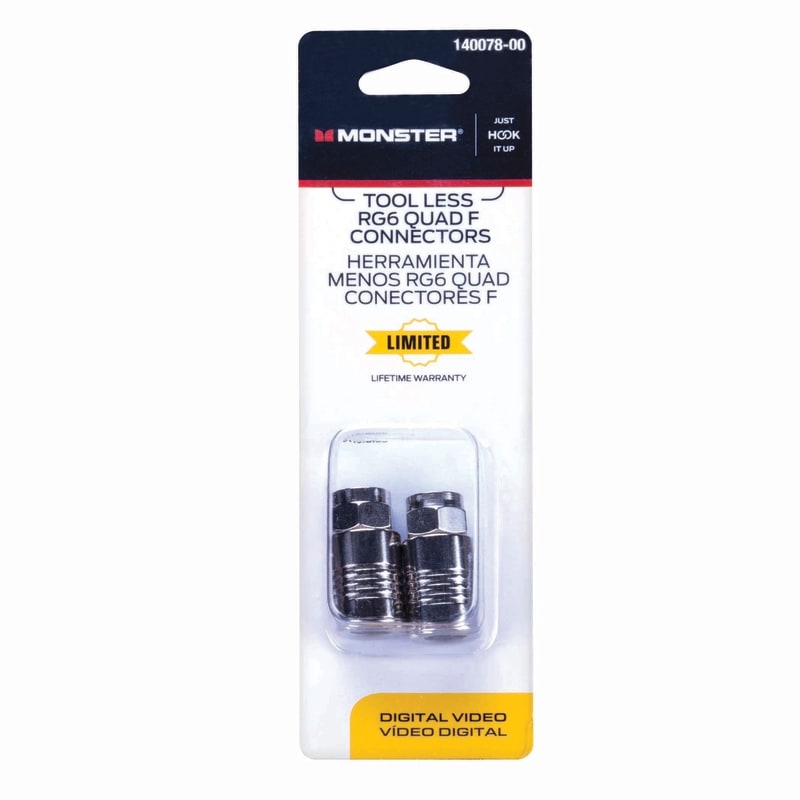 MONSTER CONECTOR COAXIAL RG6 2PZ
