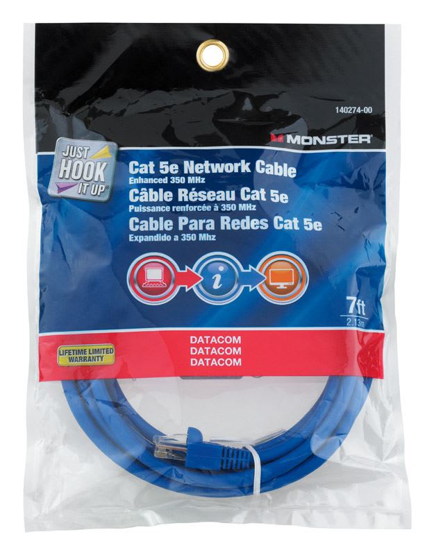MONSTER CABLE P/ RED CAT5e 7ft AZ
