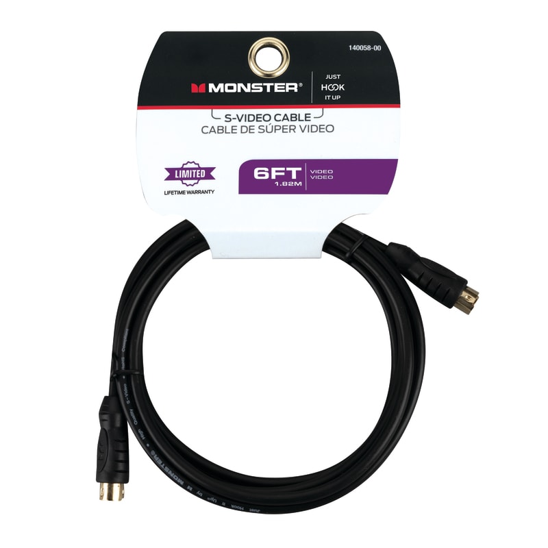 MONSTER CABLE S-VIDEO 6ft NG