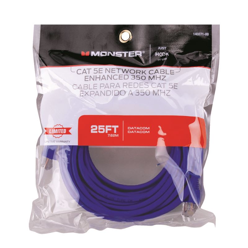 MONSTER CABLE P/ RED CAT-5E 25ft AZ