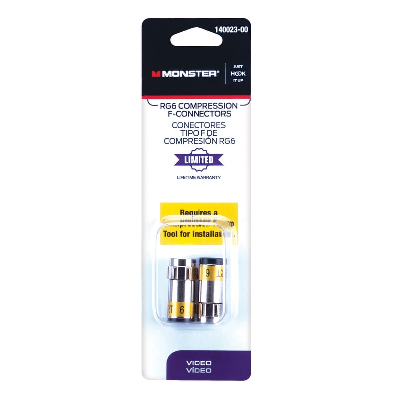 MONSTER CONEC F D/COMPRESION RG6 2PZ