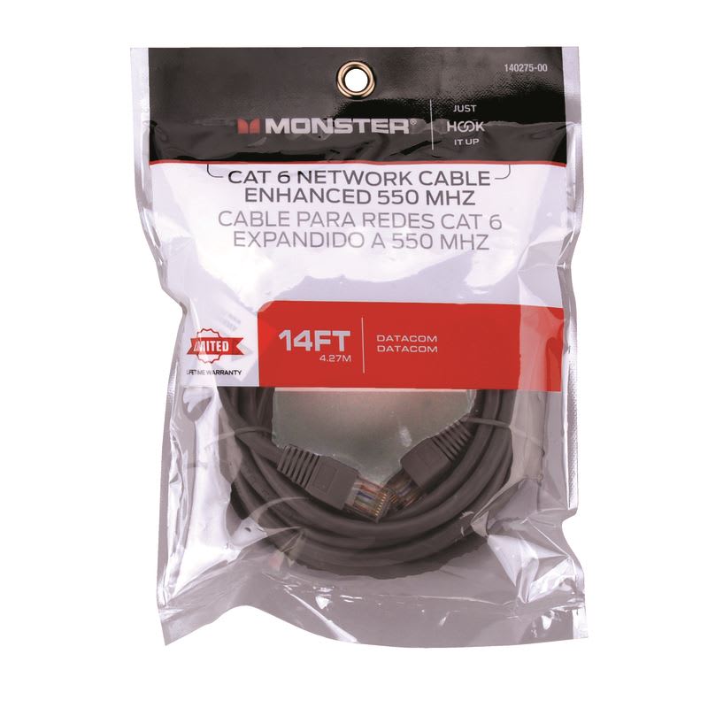MONSTER CABLE P/ REDES CAT6 14ft 550
