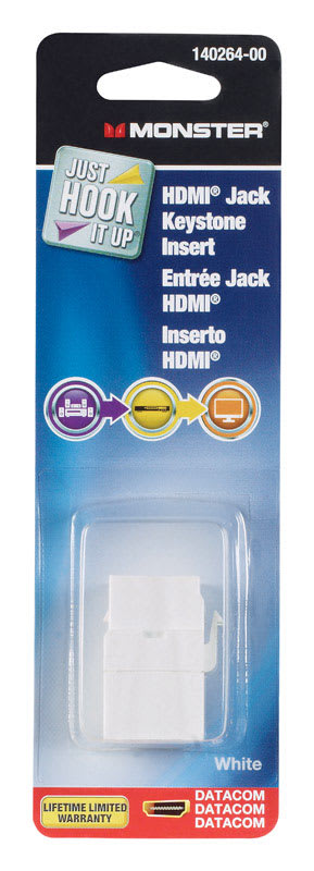 MONSTER INSERTO HDMI BLANCO