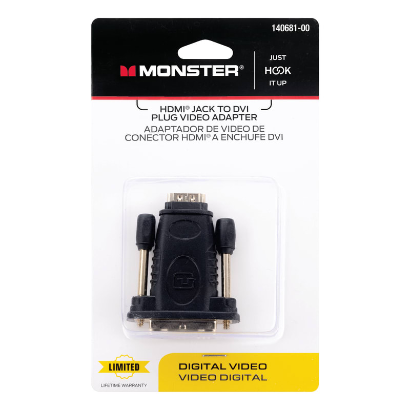 MONSTER ADAPTADOR HDMI F A DVI M