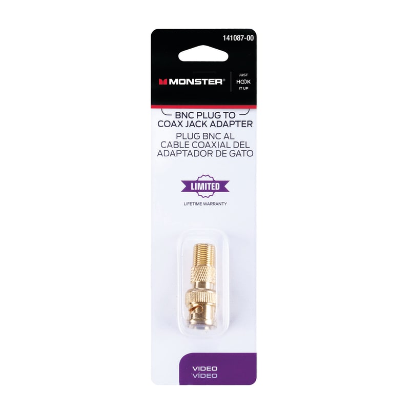 MONSTER ADAPTADOR BNC M A COAX F