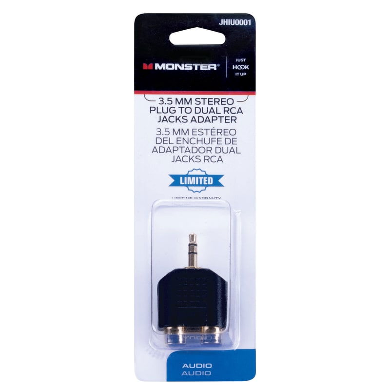 MONSTER ADAPTADOR 3.5mm a doble RCA