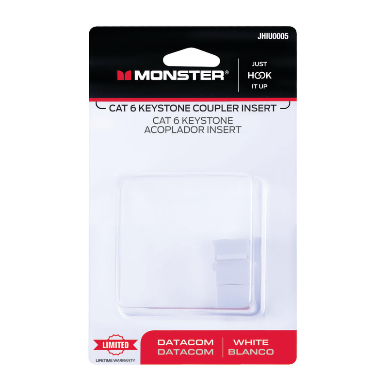 MONSTER ACOPLADOR EN LINEA CAT6 BL