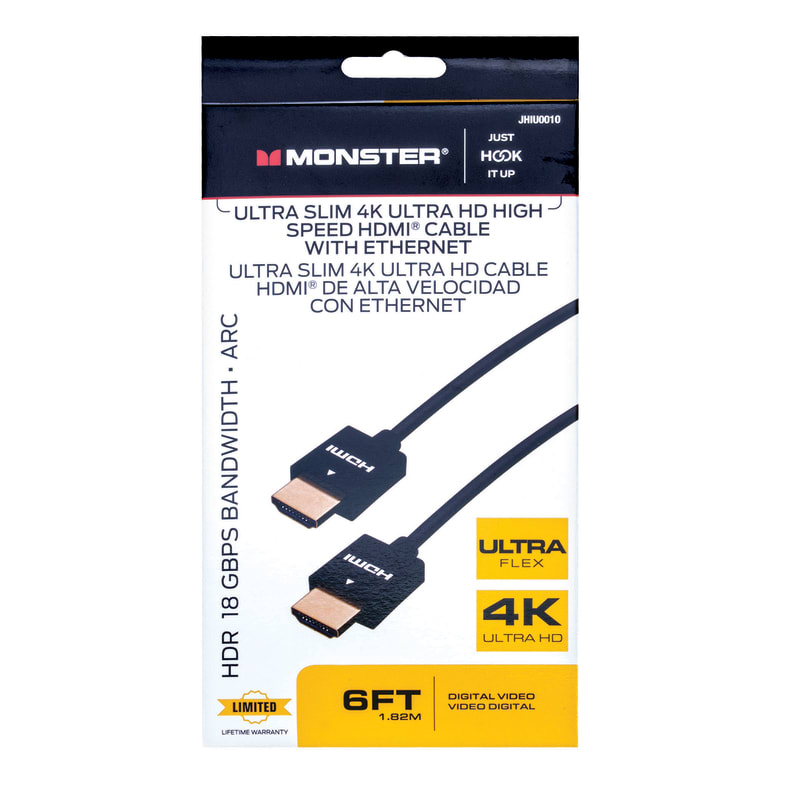 MONSTER CABLE HDMI DELGADO 6ft