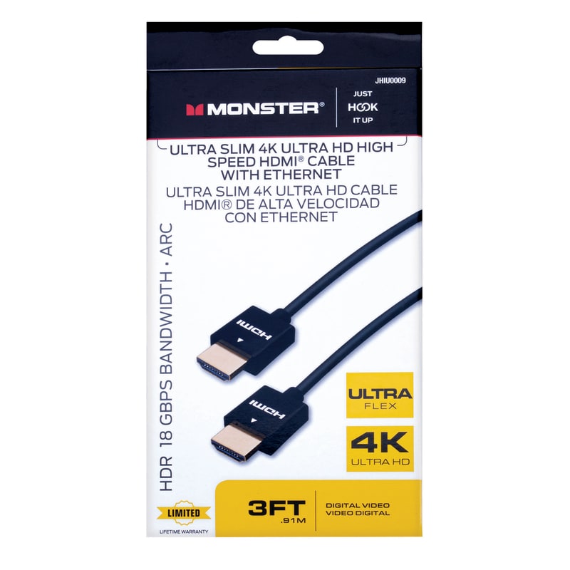 MONSTER CABLE HDMI DELGADO 3ft