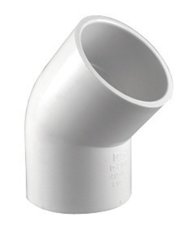 CODO PVC DESLIZANTE 45 1 1/2 PLG SCH40