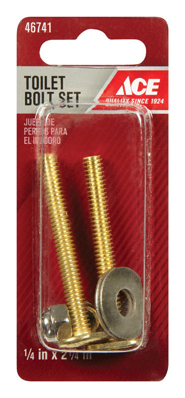 JUEGO PERNOS INODORO 1/4X2.25 PULG