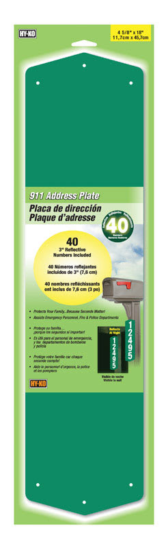 HYKO PLACA ALUMINIO P/DIREC 18IN VDE
