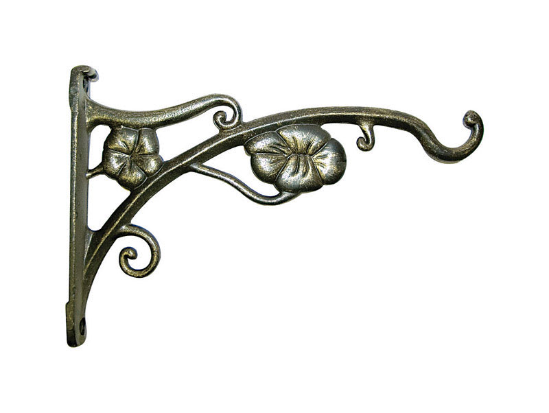 PANACEA MENSULA DECO FLOR DORADO 9IN