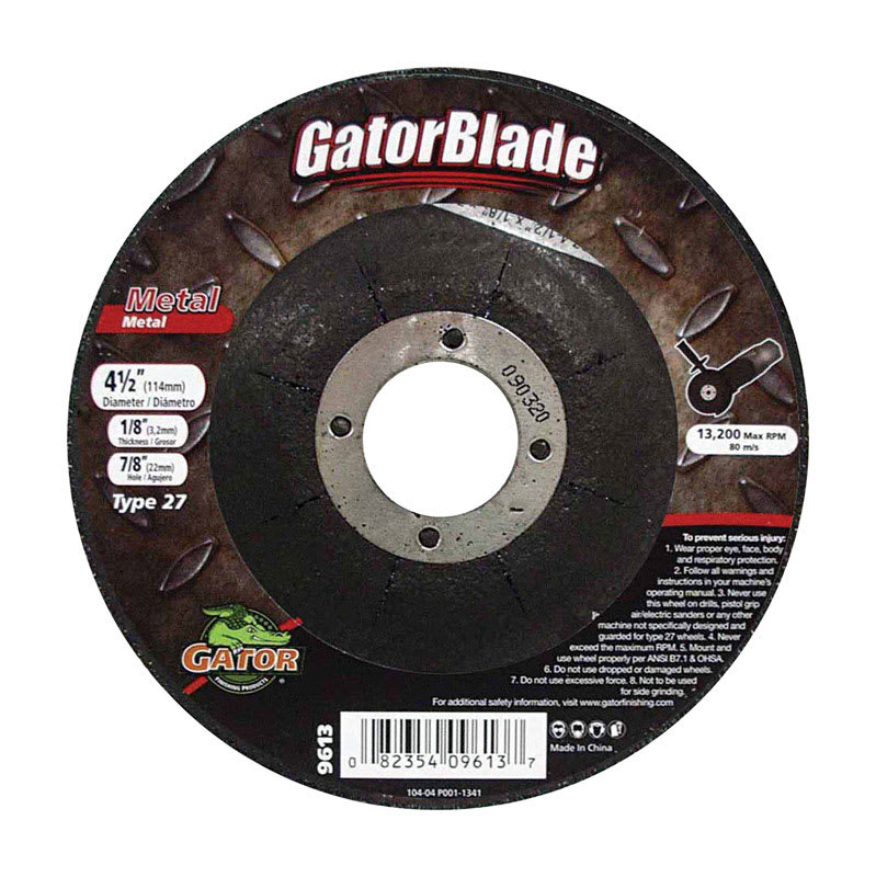 GATOR DISCO ABRASIV  4-1/2X1/8X7/8IN